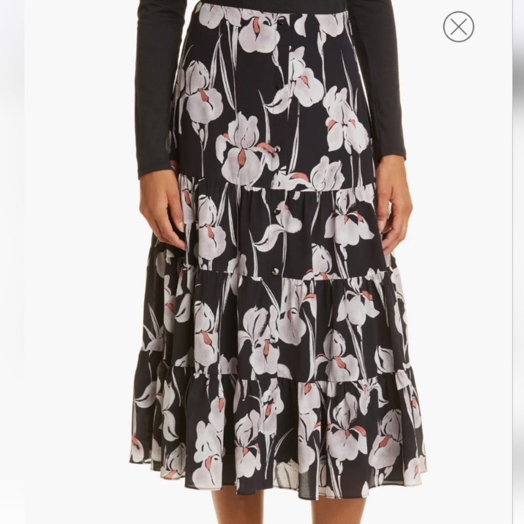Jason Wu Silk Skirt Tiered Size 0